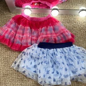 Girl Toddler 2T Skirt Summer Bundle (Frozen Skirt, Hello Kitty)
